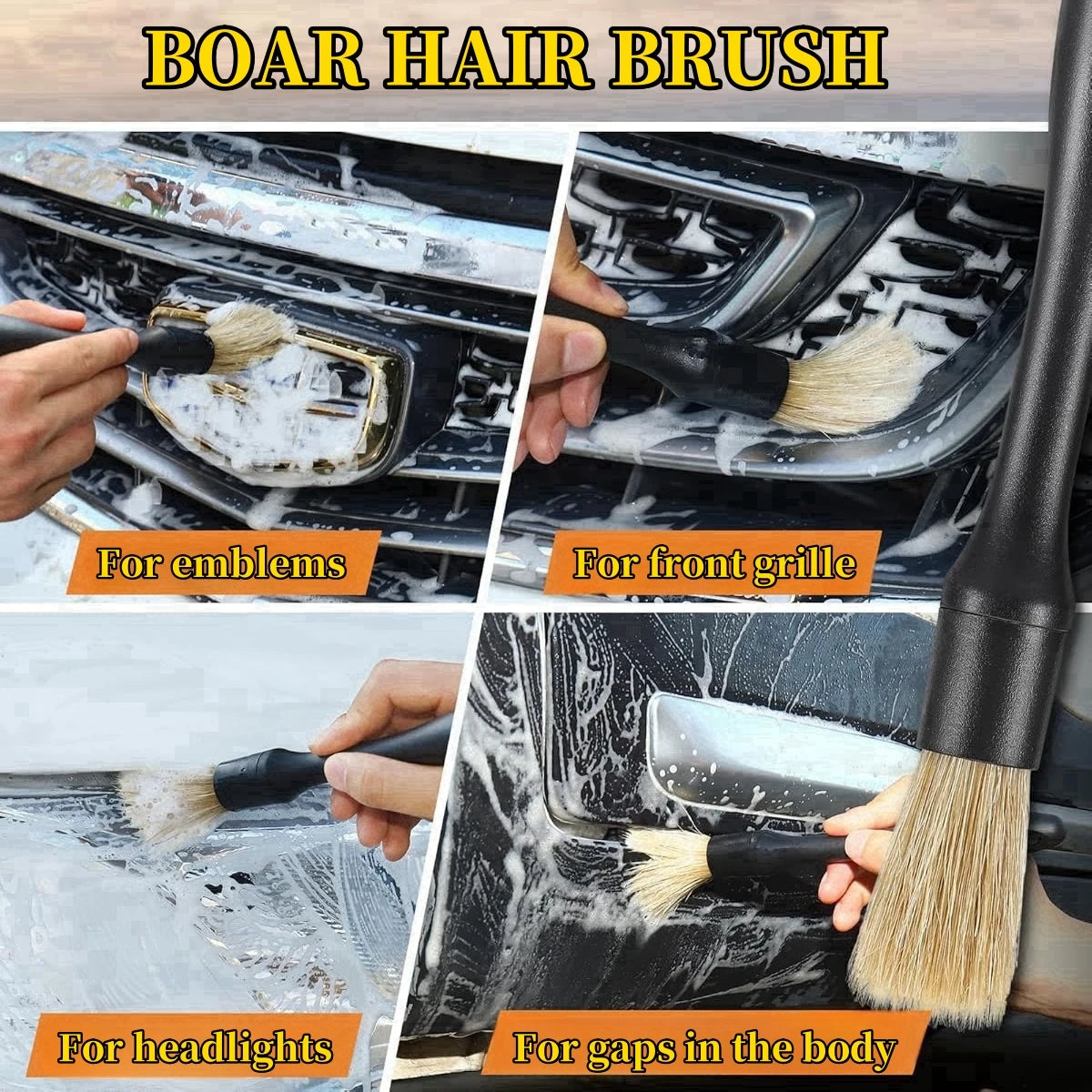 Auto detailing kwastjes set van 3