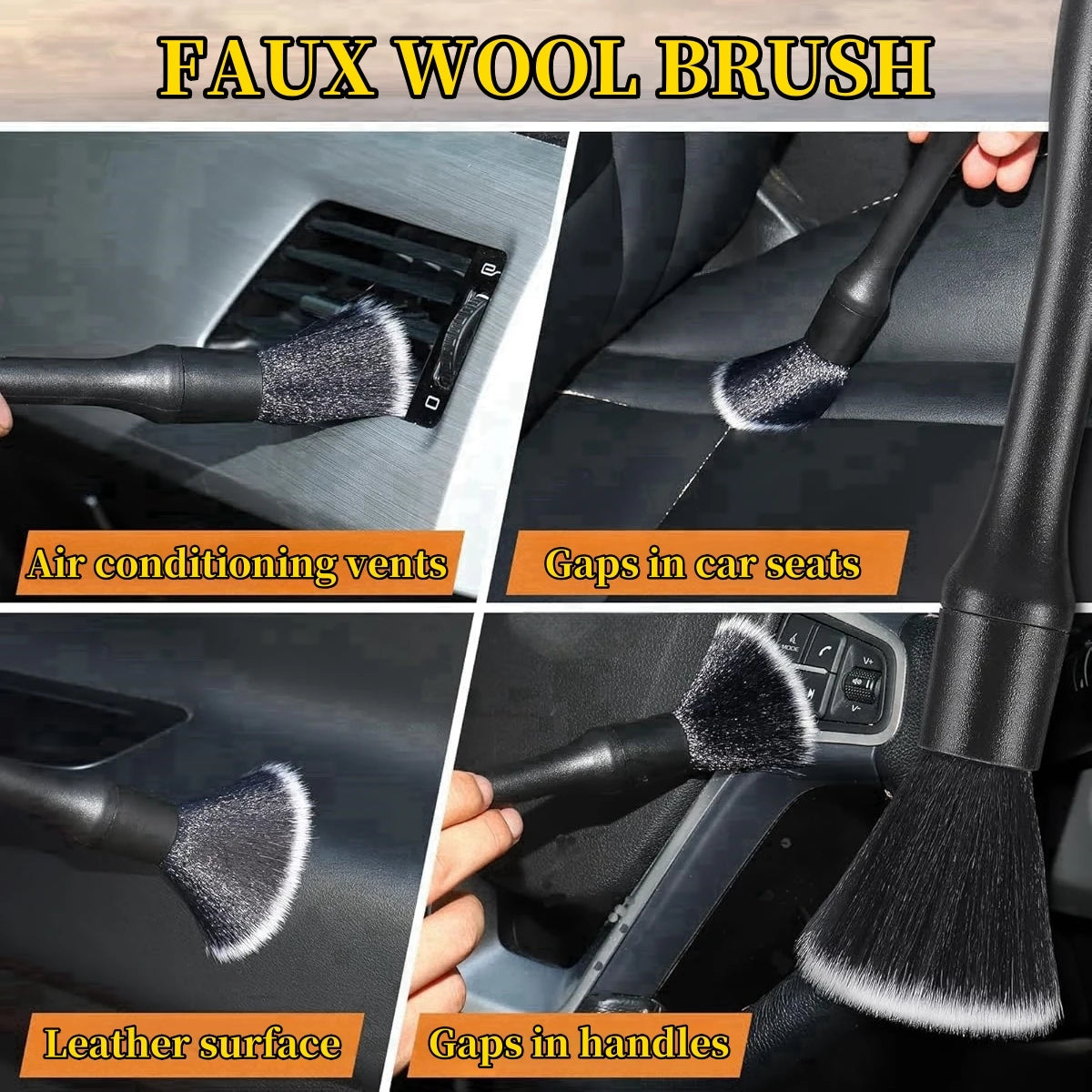 Auto detailing kwastjes set van 3