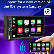 Draadloos Carplay en androidauto radio 7 inch 2 din