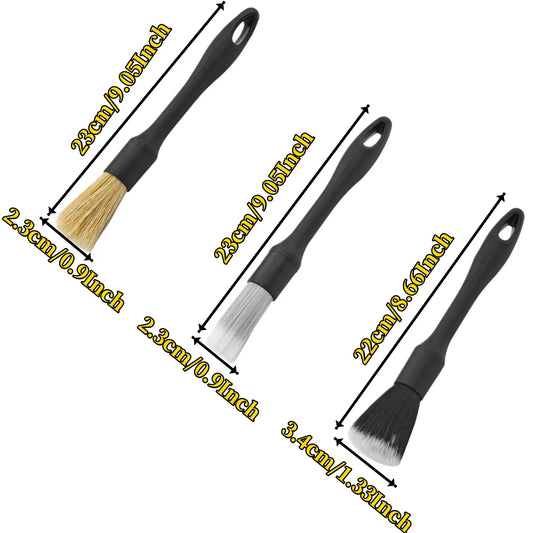 Auto detailing kwastjes set van 3