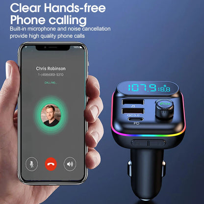 Auto Bluetooth FM Transmitter Bluetooth 5.0