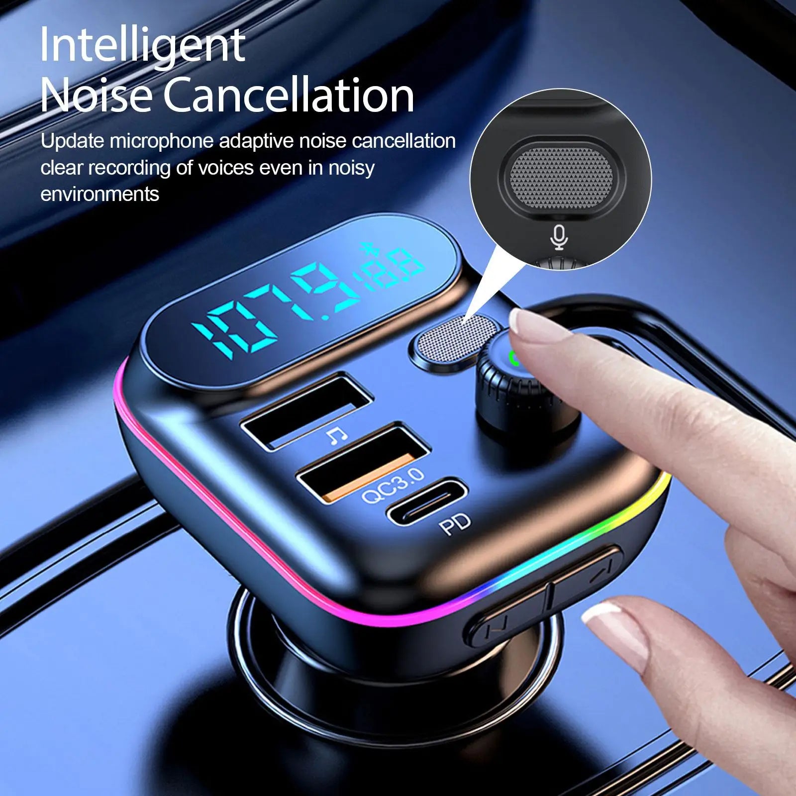 Auto Bluetooth FM Transmitter Bluetooth 5.0
