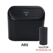 Car Trash Can (With Lid) Contains 60 (300) Garbage Bags, Small Car Trash Can, Leak-Proof Mini Car Accessories